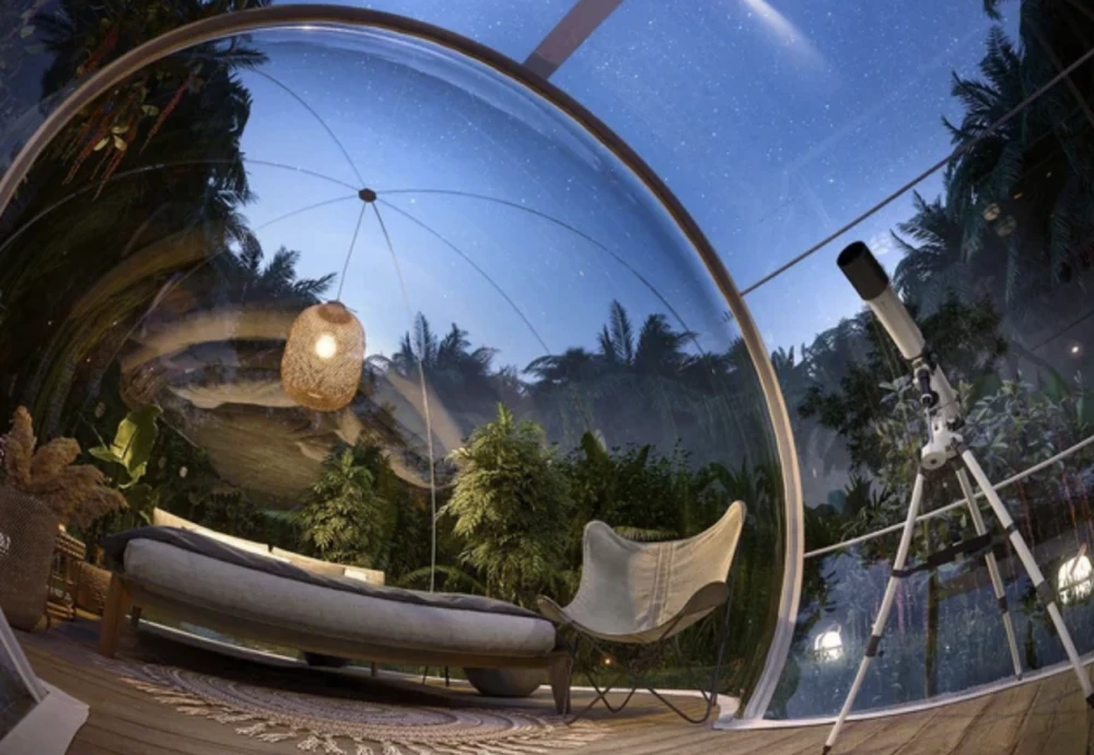 transparent inflatable bubble tent