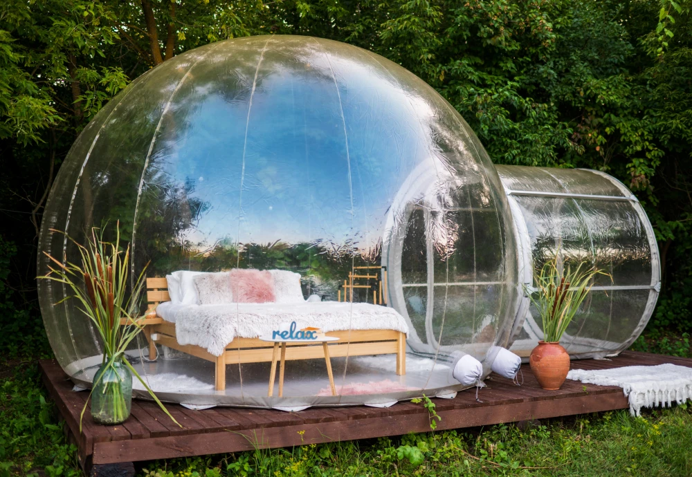 inflatable bubble bed tent